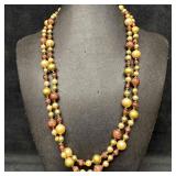Italian Murano Art Glass Plastic Gold Toned Faux P