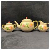 Franciscan Desert Rose Teapot with Sugar and Cream