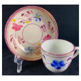 Antique Pink Lustrewareï¿½Cup & Saucer