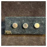 Hickok Cuff Links Set of Three Brown Color Mother