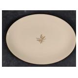 17" Oval Serving Fine China Platter Wheat By LENOX