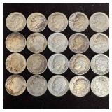 Silver Roosevelt Dimes 20 Coins Twenty Dime Set