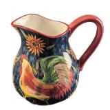 Susan Winget Sunrise Rooster Ceramic Pitcher Susan Winget Sunrise Rooster Ceramic Pitcher