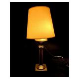 Gold Lamp with White Lampshade Gold Lamp with White Lampshade
