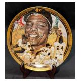 The Legendary Willie Mays Collector Plate The Legendary Willie Mays Collector Plate
