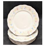 7 Vintage Baum Brothers China "Alegro" Dinner Plat 7 Vintage Baum Brothers China "Alegro" Dinner Plat