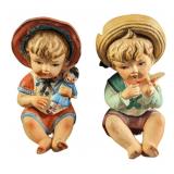 Two Vintage Lipper & Mann Ceramic Babies Two Vintage Lipper & Mann Ceramic Babies