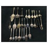 Vintage Mixed  lot Of 27 Pc Silver Plated Flatware Vintage Mixed  lot Of 27 Pc Silver Plated Flatware