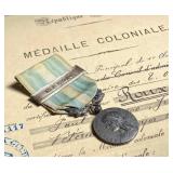 France Medaille Coloniale Maroc With Certificate France Medaille Coloniale Maroc With Certificate