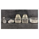 Random Selection Of Five Pieces Of Glassware Random Selection Of Five Pieces Of Glassware