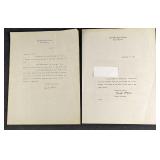 Two Brooks Atkinson Signed Letters Two Brooks Atkinson Signed Letters