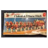 Sealed Budweiser Clydesdale 8-horse Hitch Model Sealed Budweiser Clydesdale 8-horse Hitch Model