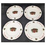 4 Retired Menuet Basket Of Cheer China Dinner Plat 4 Retired Menuet Basket Of Cheer China Dinner Plat