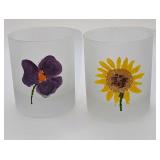 2 Dartington�Double Old Fashioned Frosted Flower G 2 Dartington�Double Old Fashioned Frosted Flower G