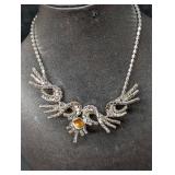 Vintage Silver Tone Rhinestone Coro Unsigned Herri Vintage Silver Tone Rhinestone Coro Unsigned Herri