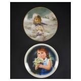 Snow Bunny and For You Decorative Plates by Vilett Snow Bunny and For You Decorative Plates by Vilett