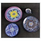 Decorative Plates Hand Painted Mexican, Spanish Decorative Plates Hand Painted Mexican, Spanish