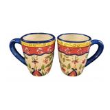 Two Retired Pier 1 Vallarta Ceramic Mugs Two Retired Pier 1 Vallarta Ceramic Mugs