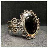 Sterling Silver Large Adjustable Bangle