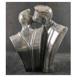 Iridescent Ceramic Couple Kissing Lindsey B Style