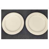 2 Retired Arctic Gold By Noritake Fine China Dinne