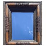 Decorative Mirror with Wicker Frame