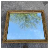 Ornate Gold Floral Leaf Design Wall Mirror 47" Woo