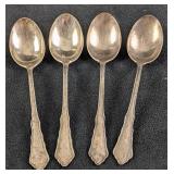 Sterling Silver Spoons Set of 4