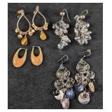 Five Pairs of Dangle Earrings