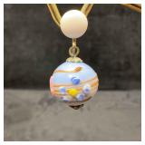 Murano Venetian Art Glass Lamp Work Blue Colored W