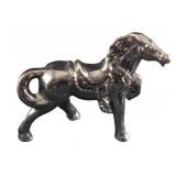 Vintage Ceramic Horse Figurine With Reflective Gla