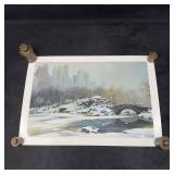 Chen Alexander Central Park Bridge Winter Seriolit