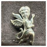 Cherub Cupid Angel Wings Sterling Silver Vintage B