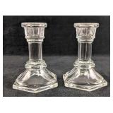 Glass Candlestick Holders