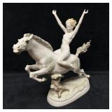 Hutschenreuther Nude on Horse Porcelain Statue