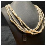 Sterling Clasp Honora Multi-Strand Necklace