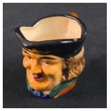 Small Vintage Toby Face Creamer Colonial Man