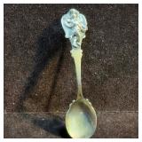 Antique Cherub Angel Small Spoon Sterling Silver B