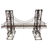 Vintage Art Wire Bridge Sculpture