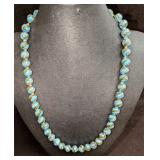 Vintage Italian Murano Art Glass Bead Necklace Wit