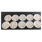 10 Eschenbach Germany Fine China Plates Coupe Soup