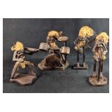 Vintage Primitive Wooden Tribal Statue Band