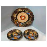 Vintage Japan Hand Painted Enamel Moriage Porcelai