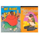 2 Vintage Coloring Books Disney Duck Fat Albert