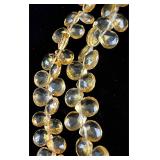 High-Quality Citrine Faceted Bead Strands (2)