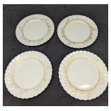 4 Retired Haviland Ladore Salad Plates