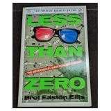Autographed Bret Easton Ellis Less Than Zero Paper