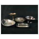 Vintage 5Pc Mixed Lot Of Silver Plate