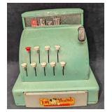 Green Tom Thumb Vintage Metal Toy Cash Register