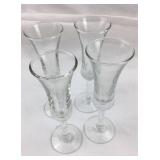 Set of 4 Stemmed Cordial/Sherry Glasses, by Libby